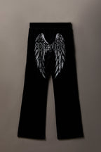 Playboy Velour Rhinestone Wide Leg Pant
