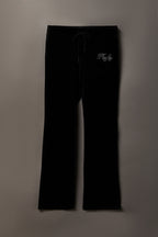 Playboy Velour Rhinestone Flare Pant