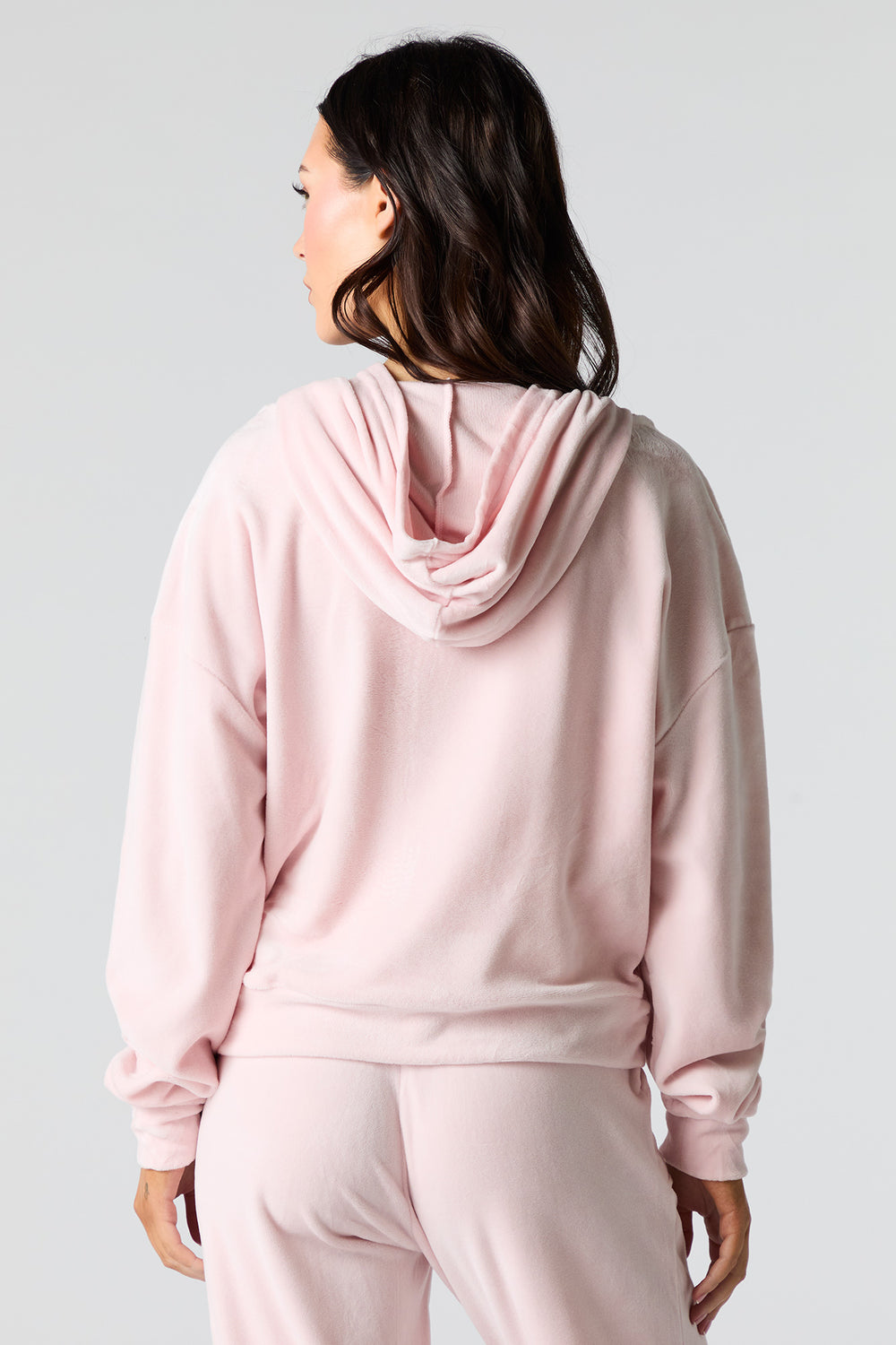 Velour Zip-Up Hoodie Velour Zip-Up Hoodie 2