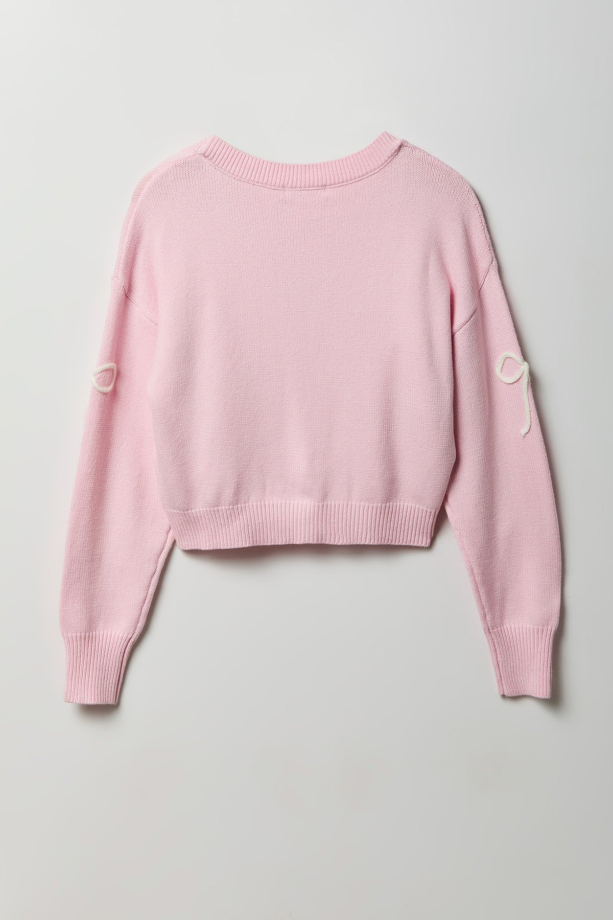 Alt View 2. 3D V-Neck Button-Up Cardigan - Light Pink