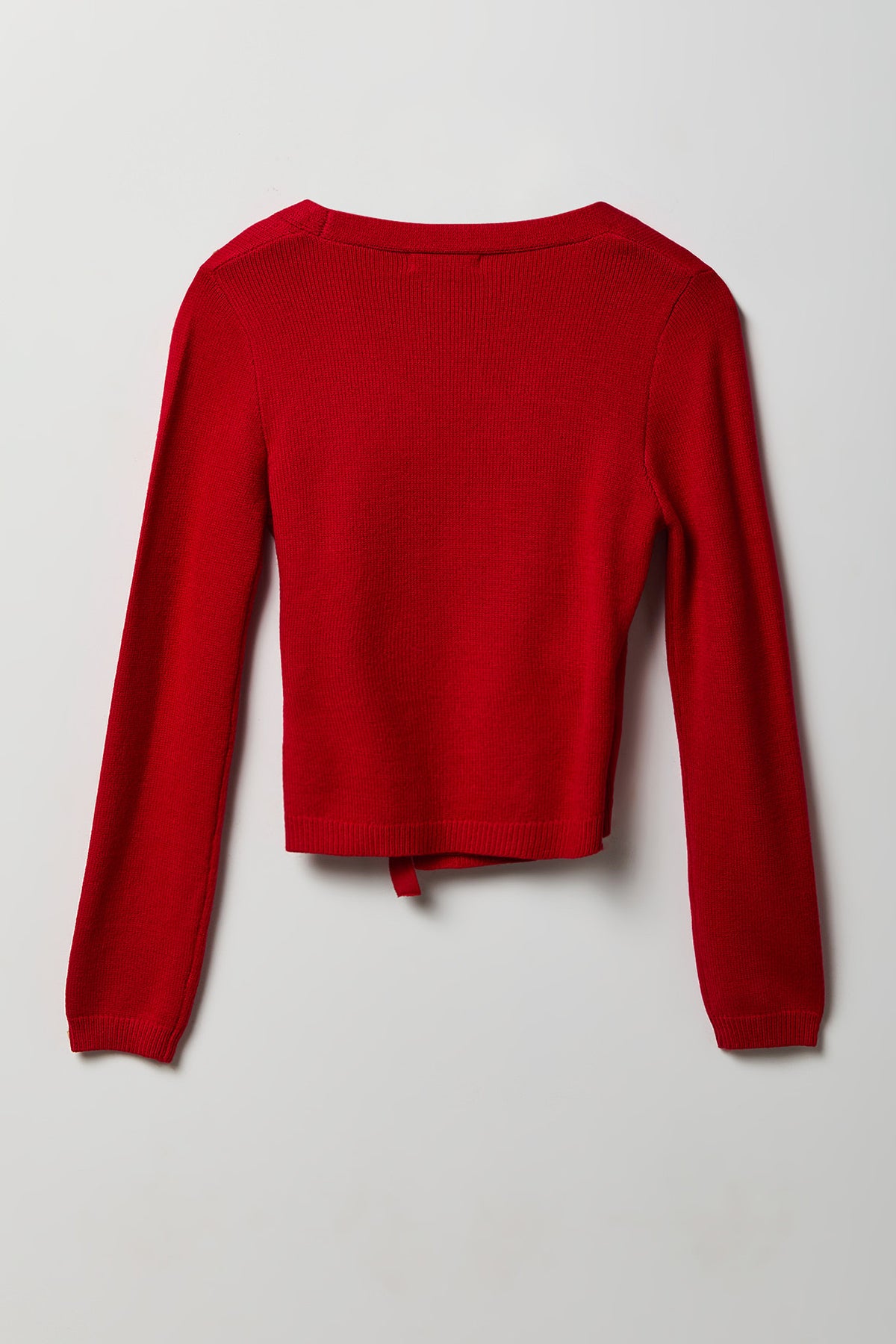 Alt View 5. Wrap Cardigan - Red