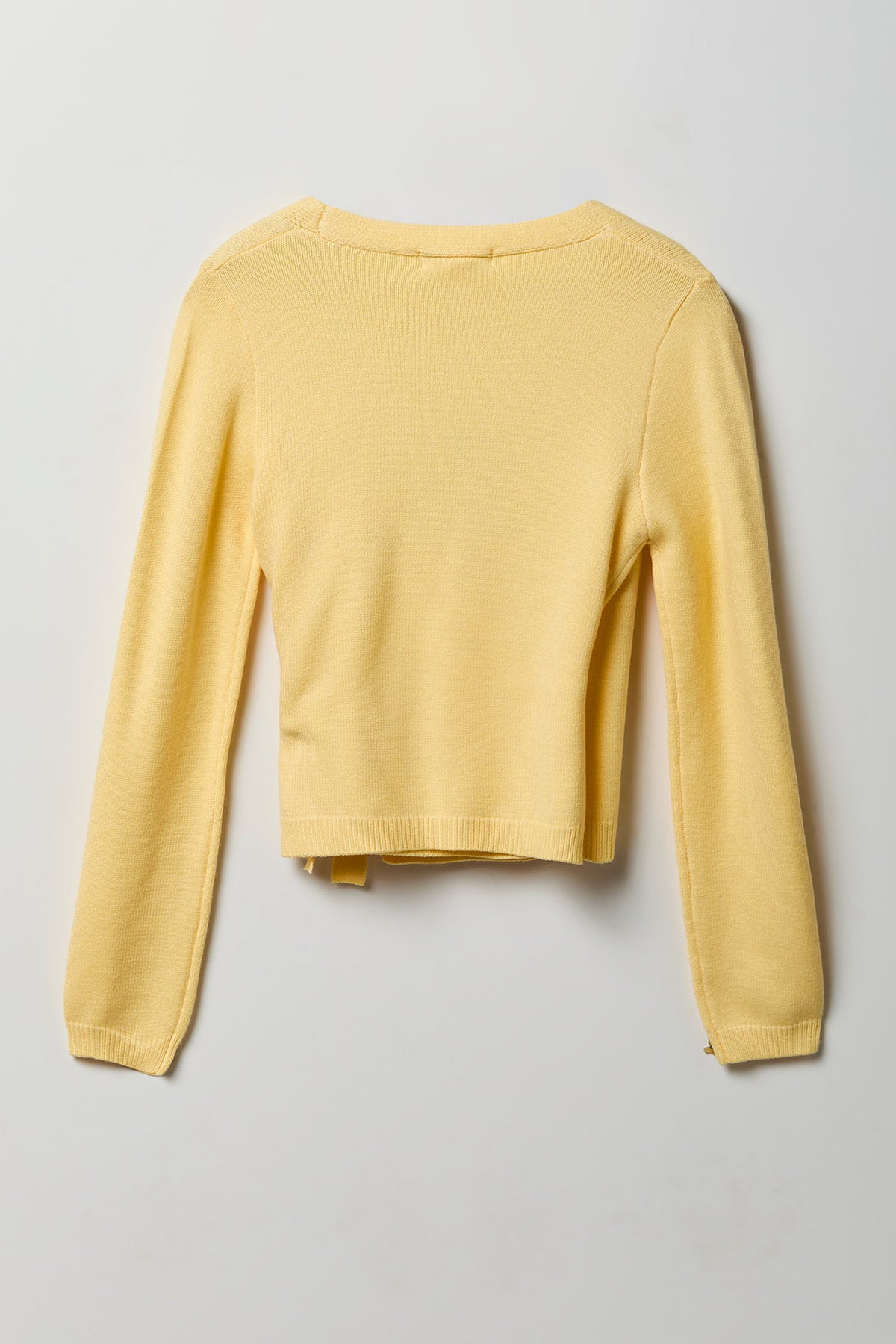 Alt View 5. Wrap Cardigan - Yellow