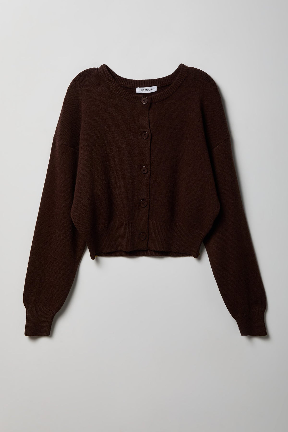 Alt View 4. Button-Up Cardigan - Brown