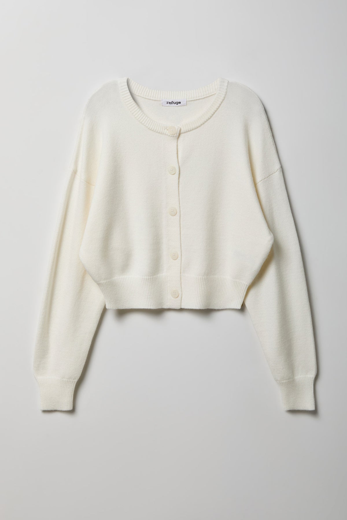 Alt View 4. Button-Up Cardigan - Ivory