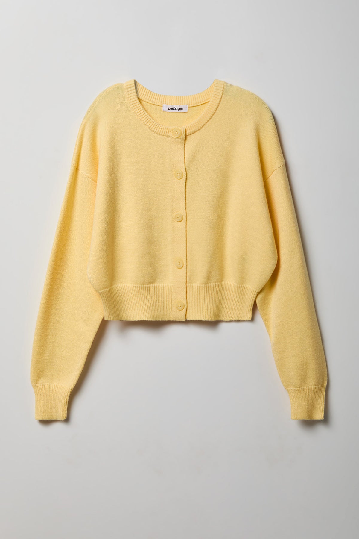Alt View 4. Button-Up Cardigan - Yellow