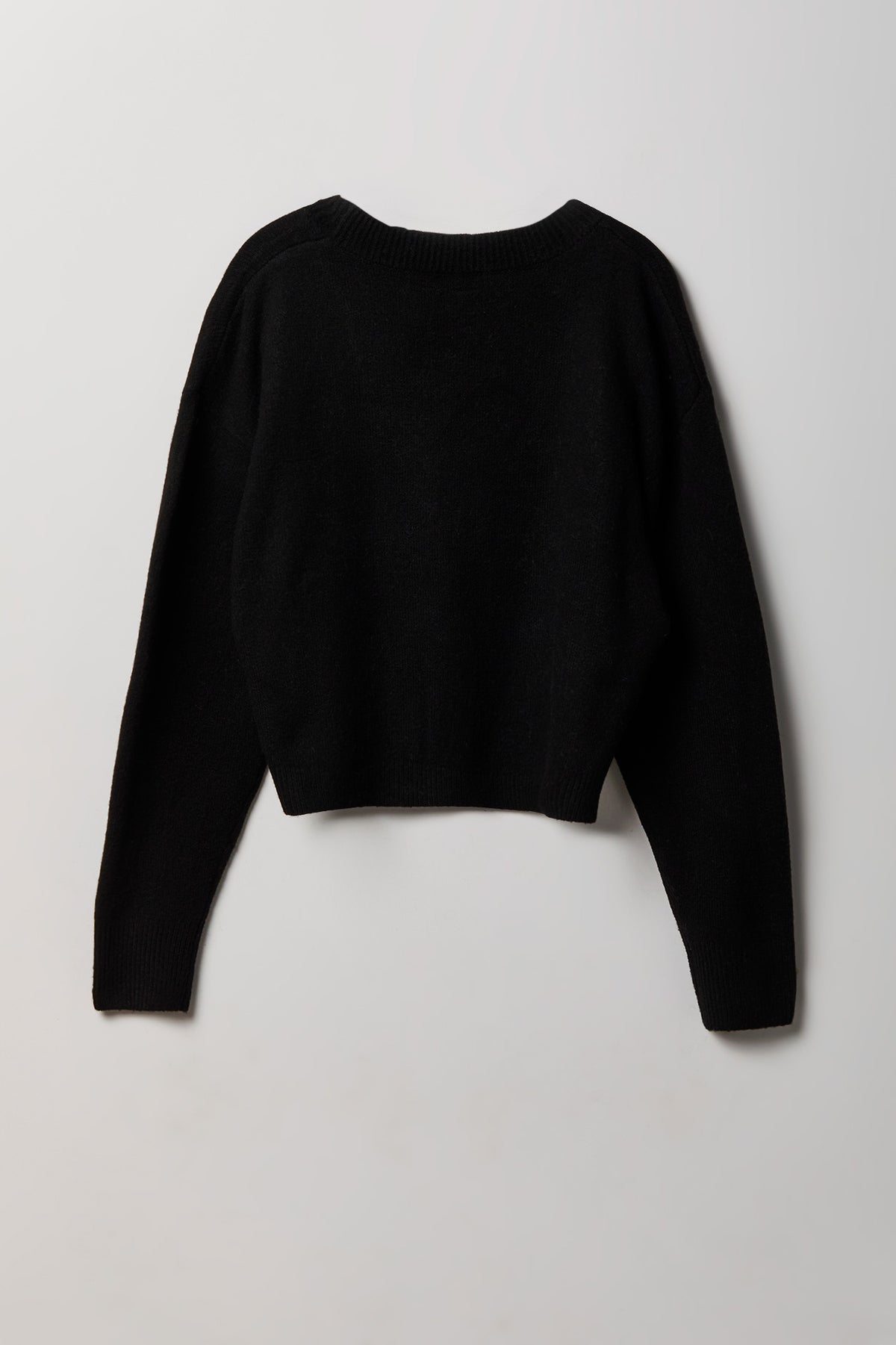 Alt View 2. Mossy Knit Cardigan - Black