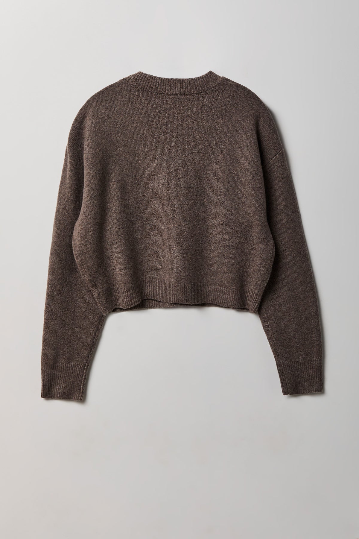 Alt View 2. Mossy Knit Cardigan - Dark Brown