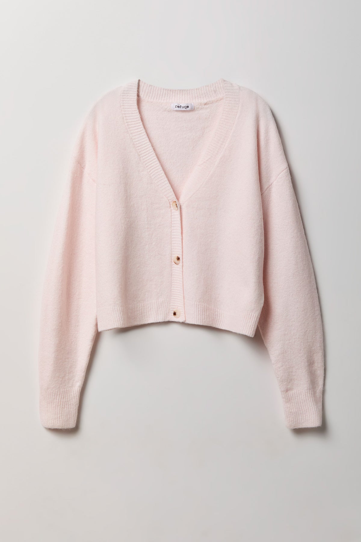Mossy Knit Cardigan - Light Pink