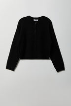 Mossy Knit Button Front Cardigan