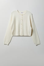 Mossy Knit Button Front Cardigan
