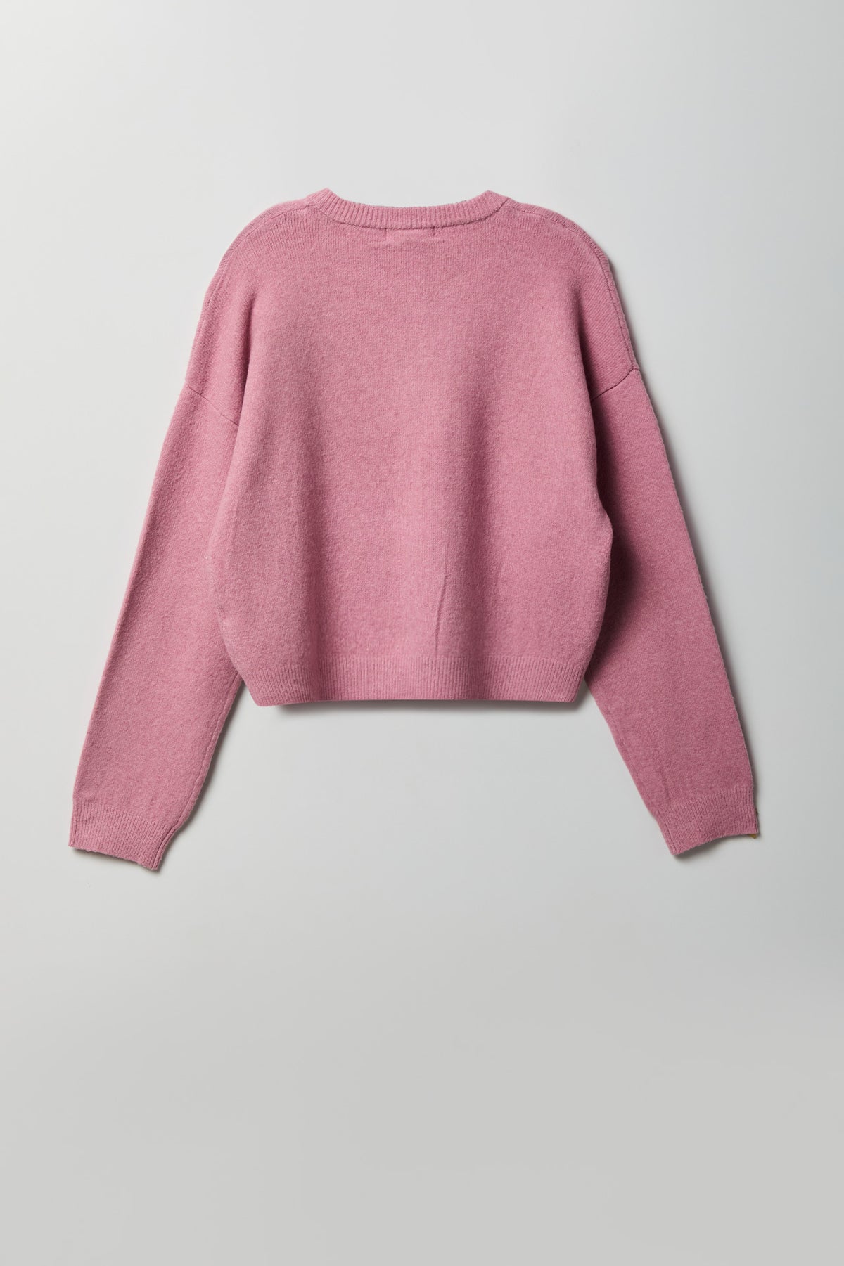 Alt View 2. Mossy Knit Button Front Cardigan - Pink