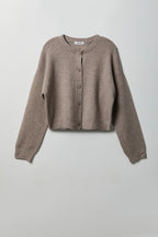 Mossy Knit Button Front Cardigan