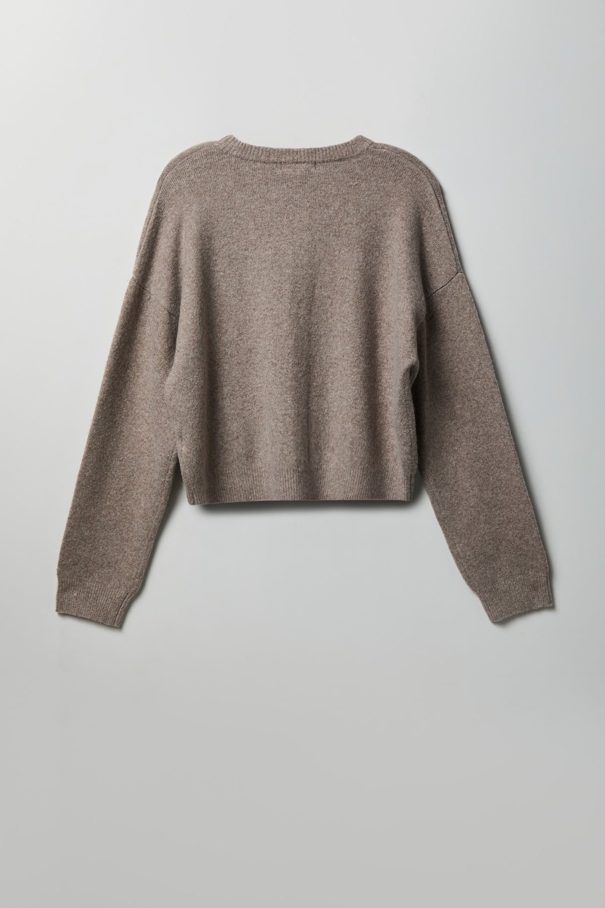 Alt View 2. Mossy Knit Button Front Cardigan - Taupe