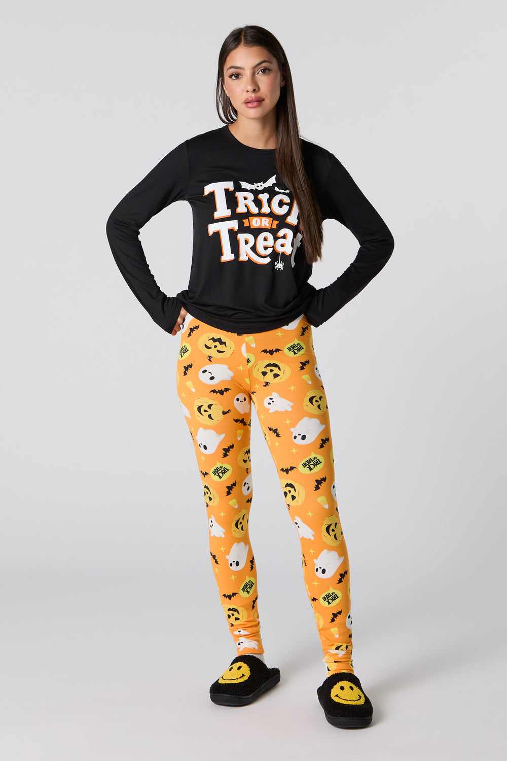 Womens Match the Family Trick or Treat 2 Piece Pajama Set Womens Match the Family Trick or Treat 2 Piece Pajama Set 2