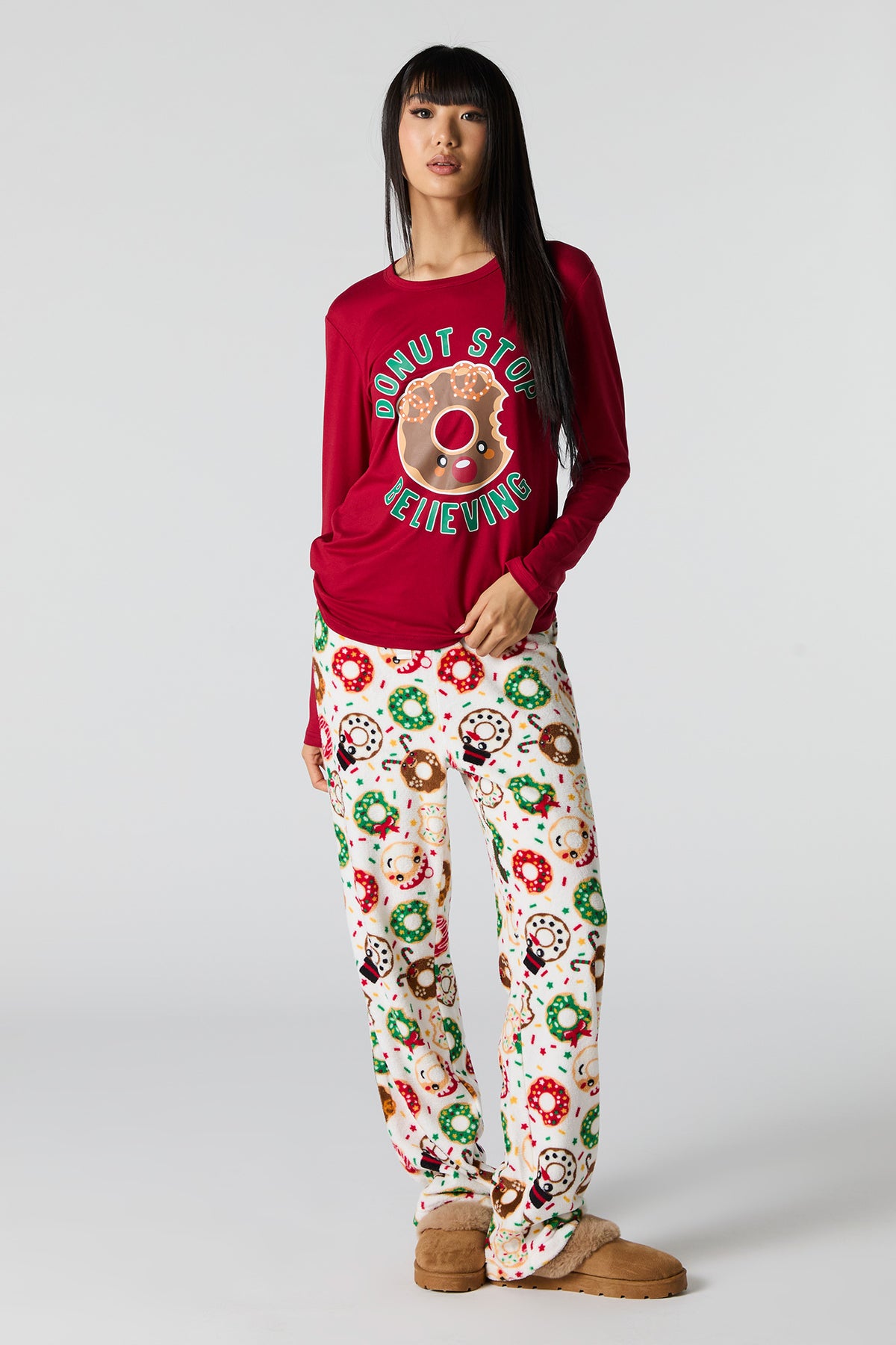 Womens Matching the Family Donut Dreams 2 Piece Pajama Set