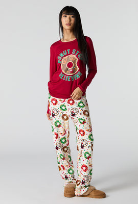 Womens Matching the Family Donut Dreams 2 Piece Pajama Set