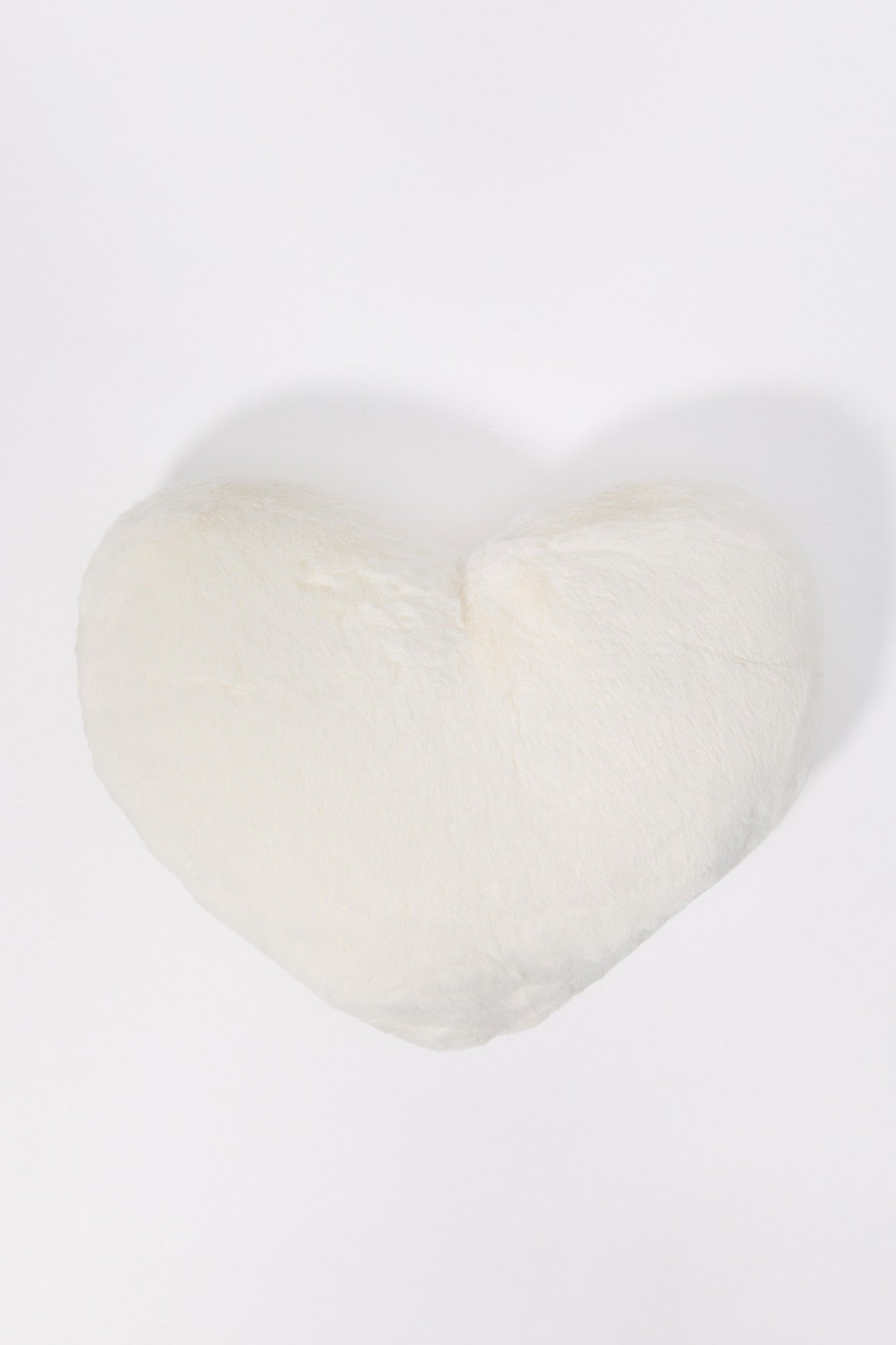 Faux Fur Heart Pillow