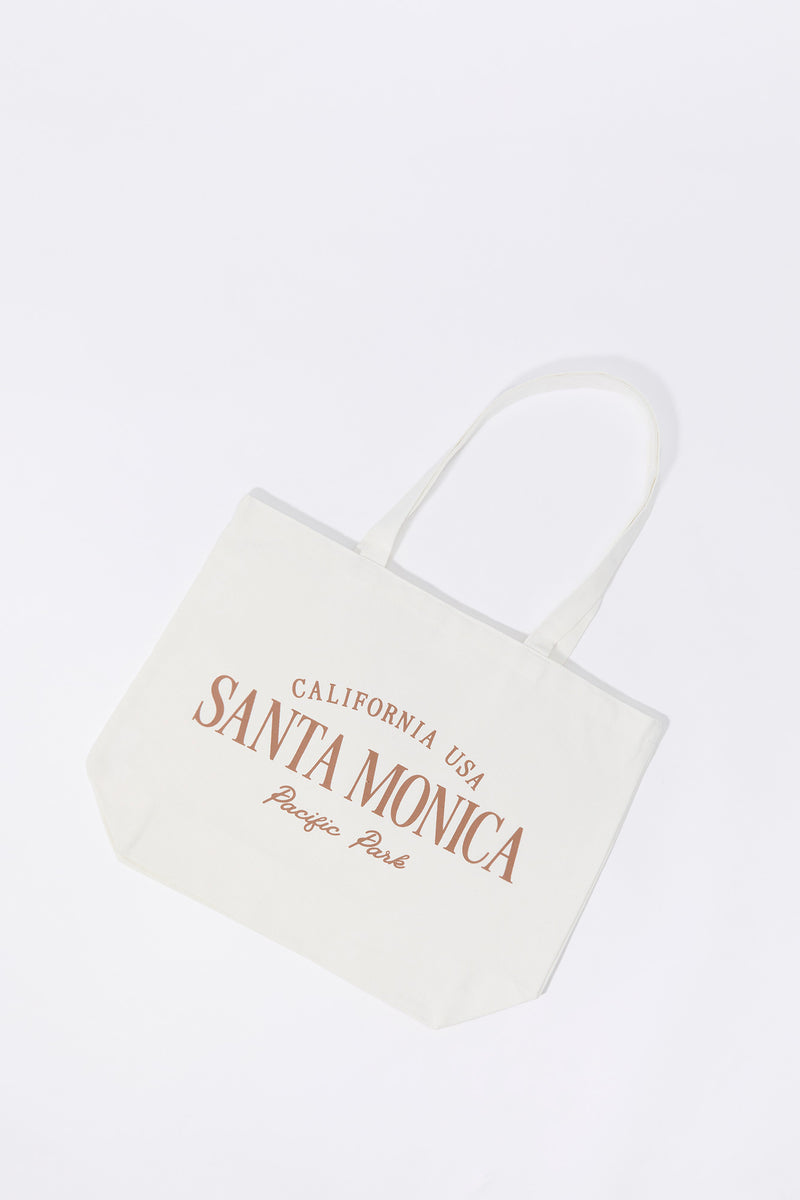 Santa Monica Graphic Tote Bag