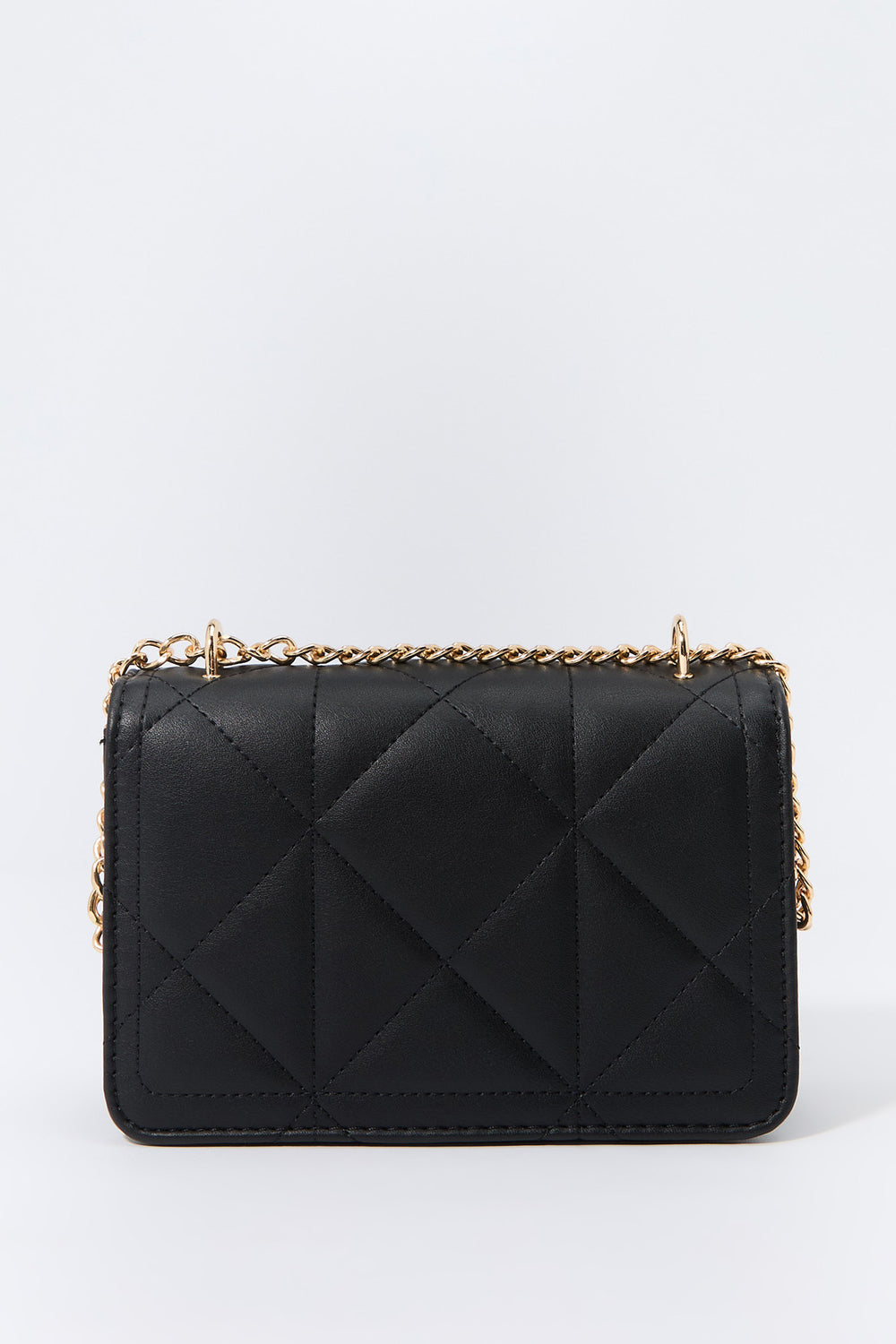 Faux Leather Quilted Crossbody Bag Faux Leather Quilted Crossbody Bag 5