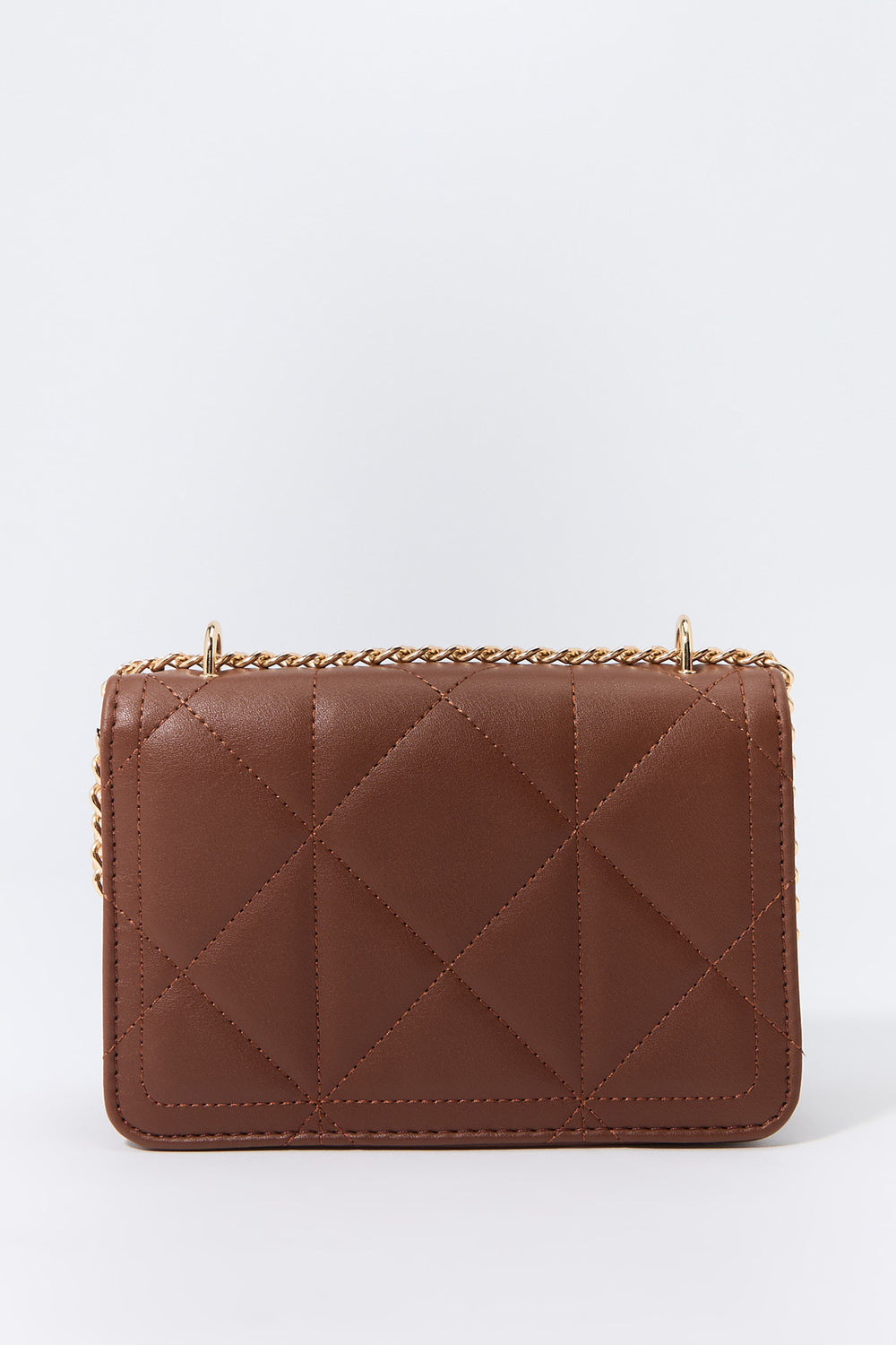 Faux Leather Quilted Crossbody Bag Faux Leather Quilted Crossbody Bag 8