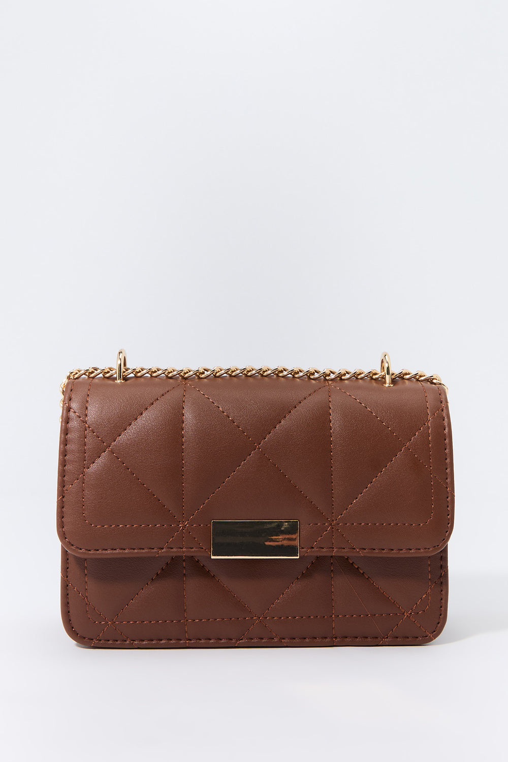 Faux Leather Quilted Crossbody Bag Faux Leather Quilted Crossbody Bag 7