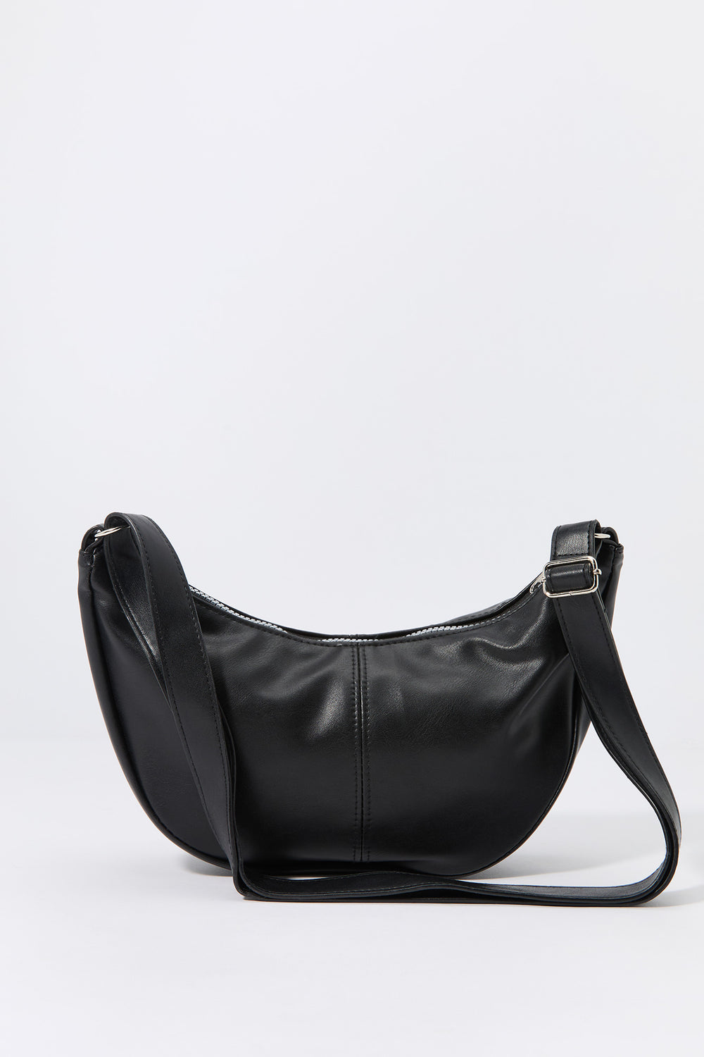 Faux Leather Half Moon Bag Faux Leather Half Moon Bag 4