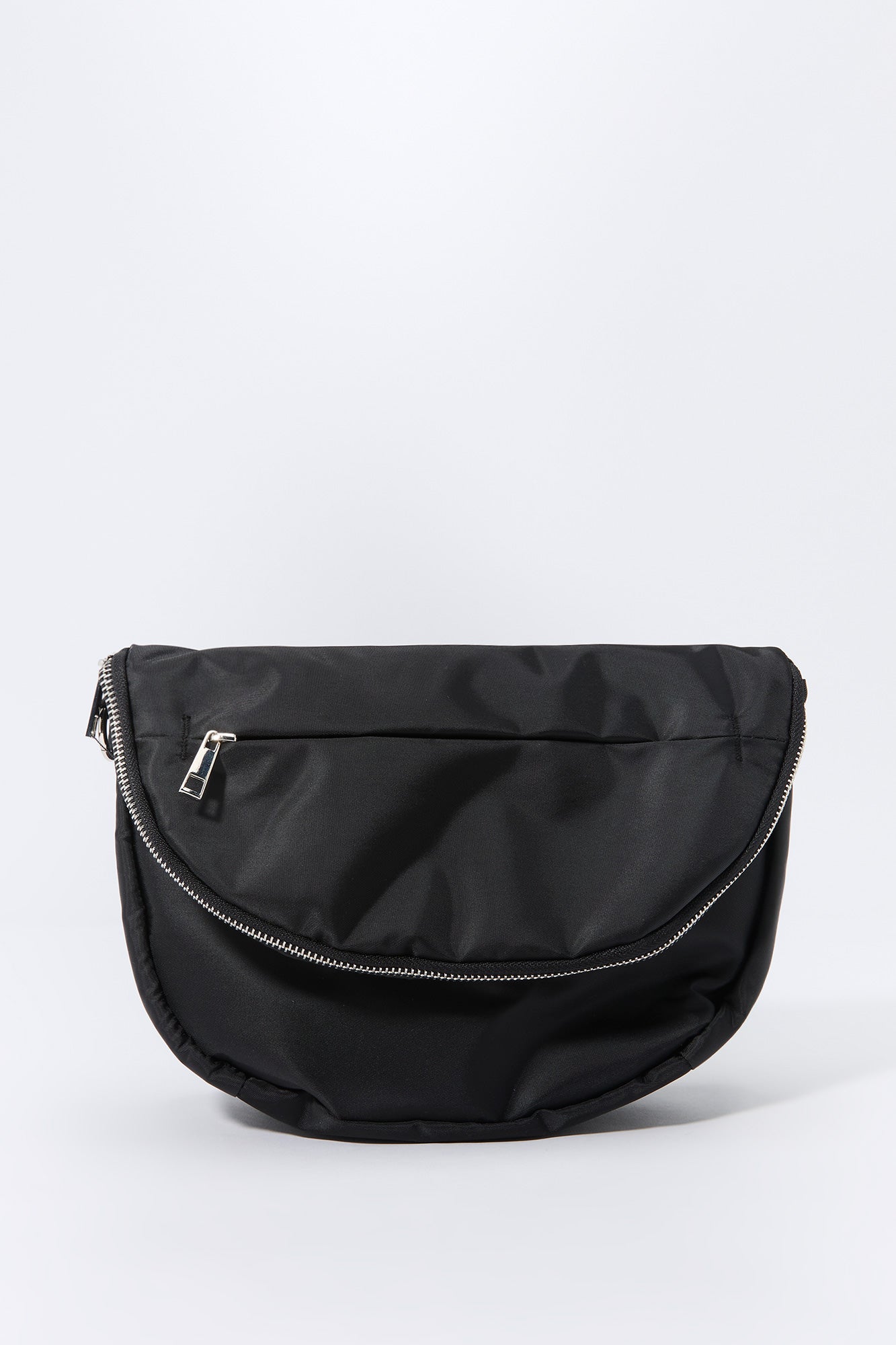 Nylon Half Moon Crossbody Bag