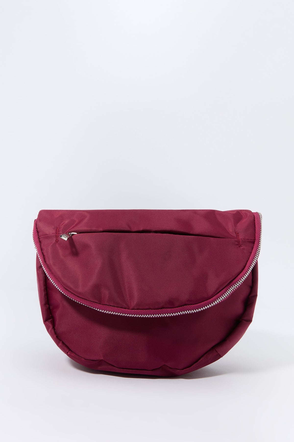 Nylon Half Moon Crossbody Bag