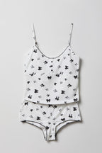 Printed Tank & Boy Short Pajama Set