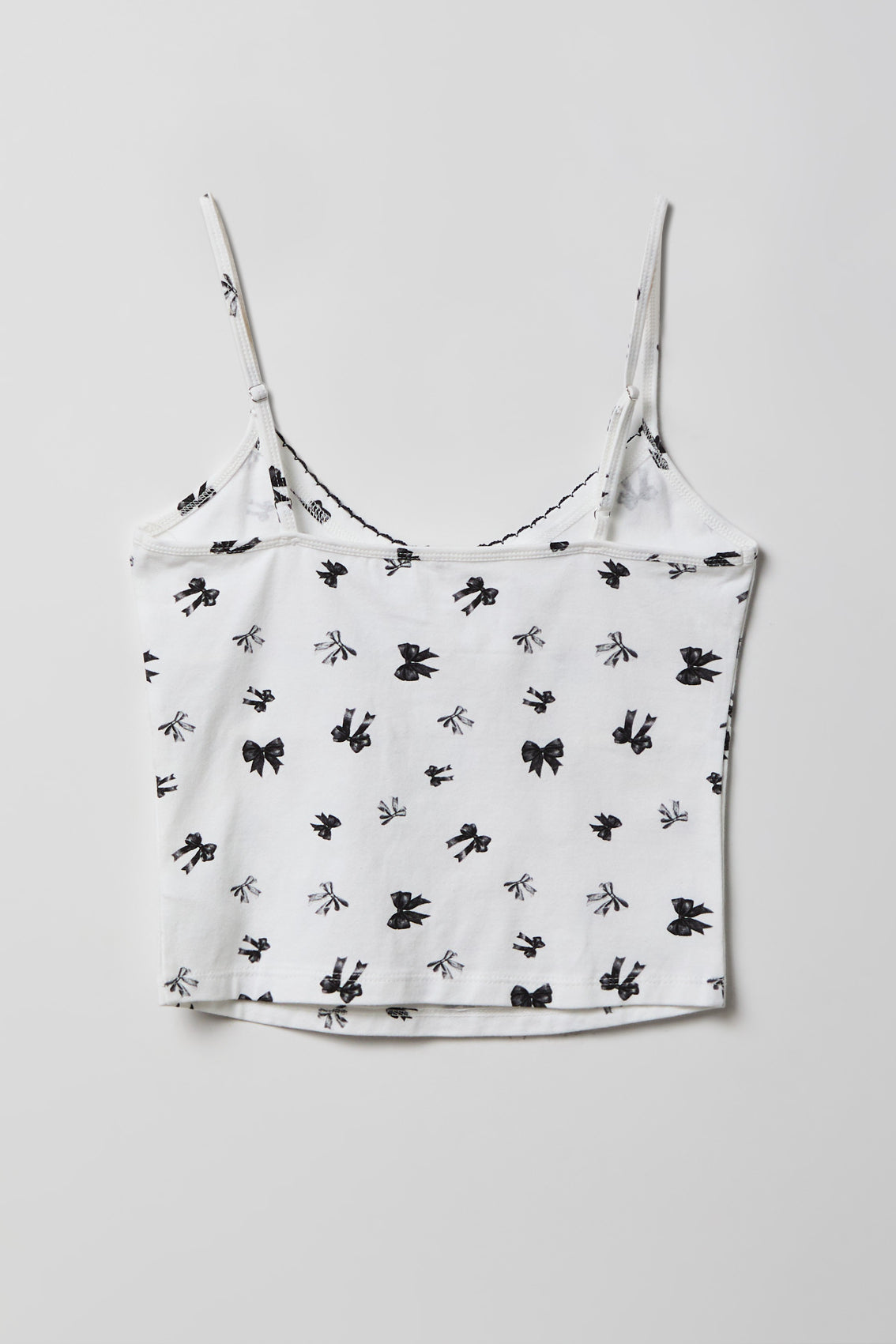 Alt View 3. Printed Tank & Boy Short Pajama Set - White