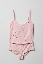 Printed Tank & Boy Short Pajama Set