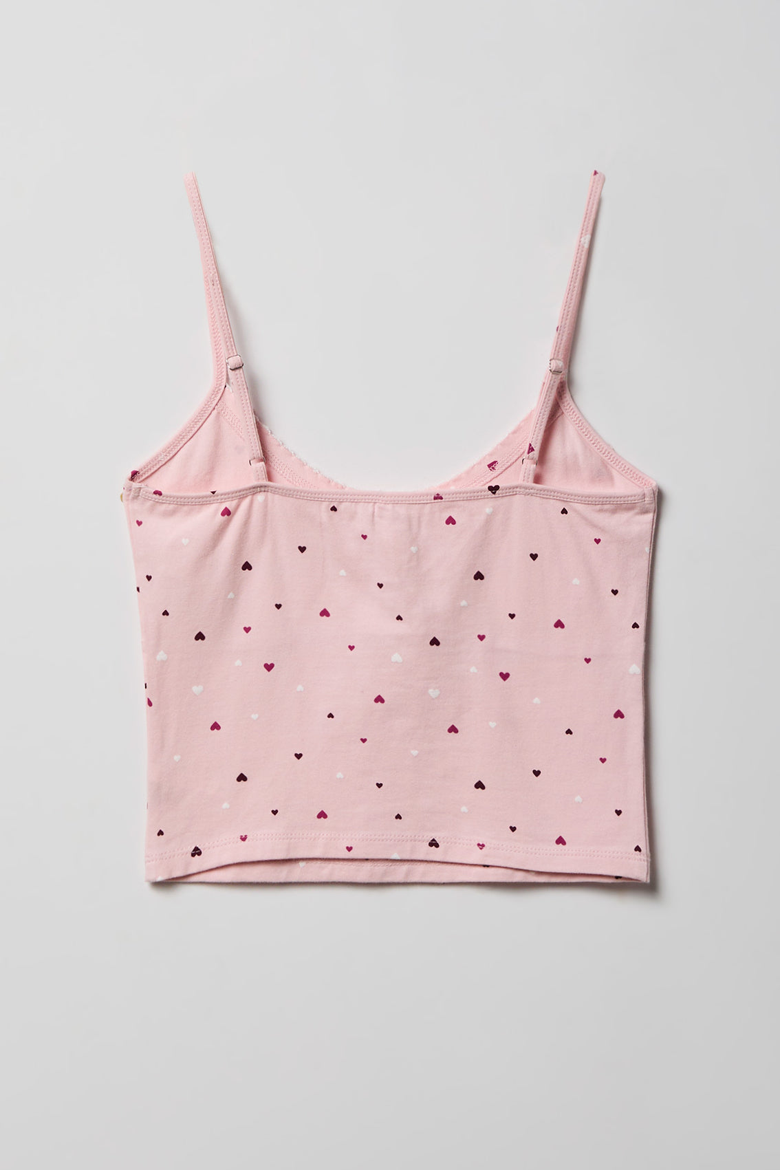 Alt View 3. Printed Tank & Boy Short Pajama Set - Light Pink