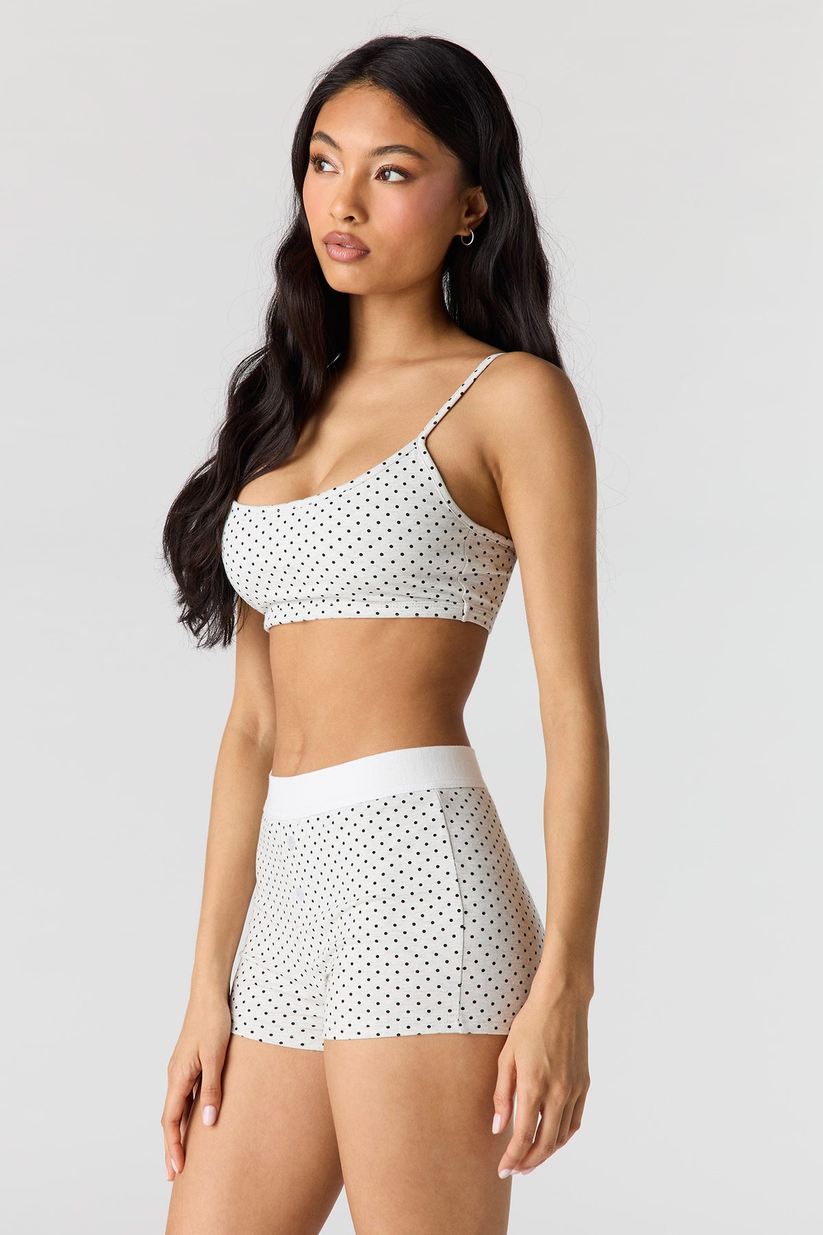 Alt View 2. Tank & Boxer Short Pajama Set - Heather Grey