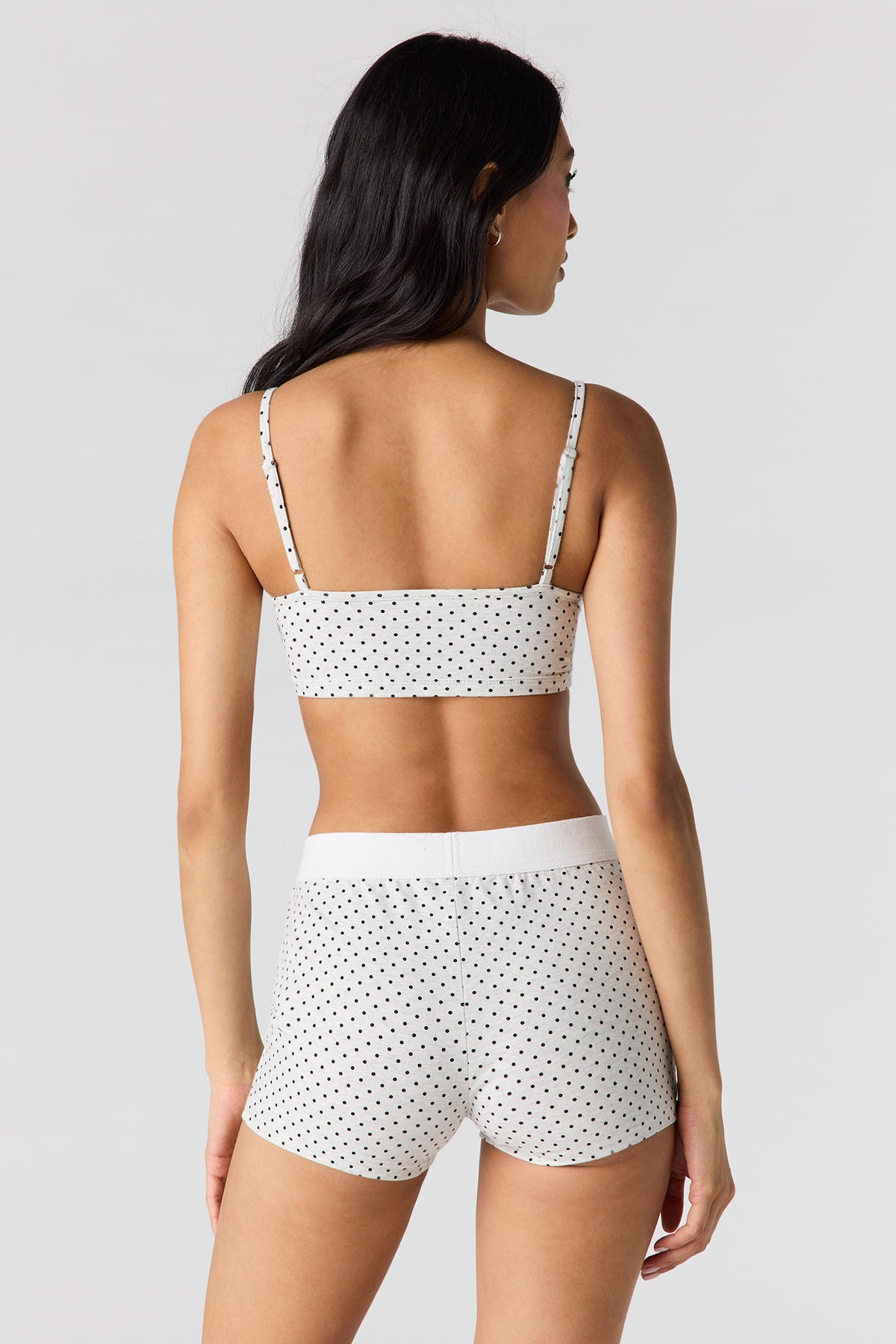 Alt View 3. Tank & Boxer Short Pajama Set - Heather Grey