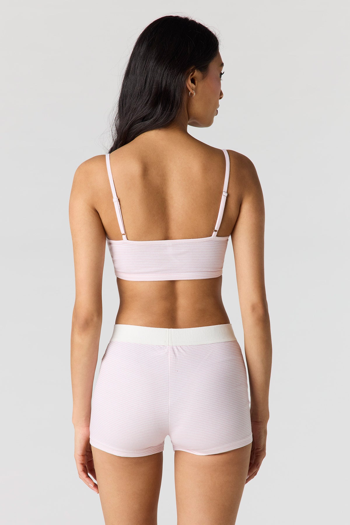 Alt View 3. Tank & Boxer Short Pajama Set - Light Pink