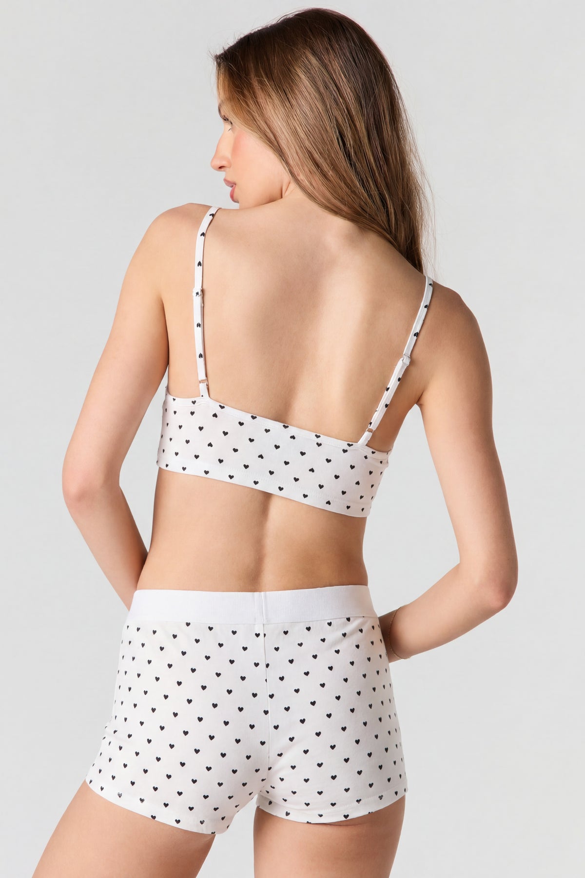 Alt View 2. Printed Tank & Boxer Short Set - Ivory