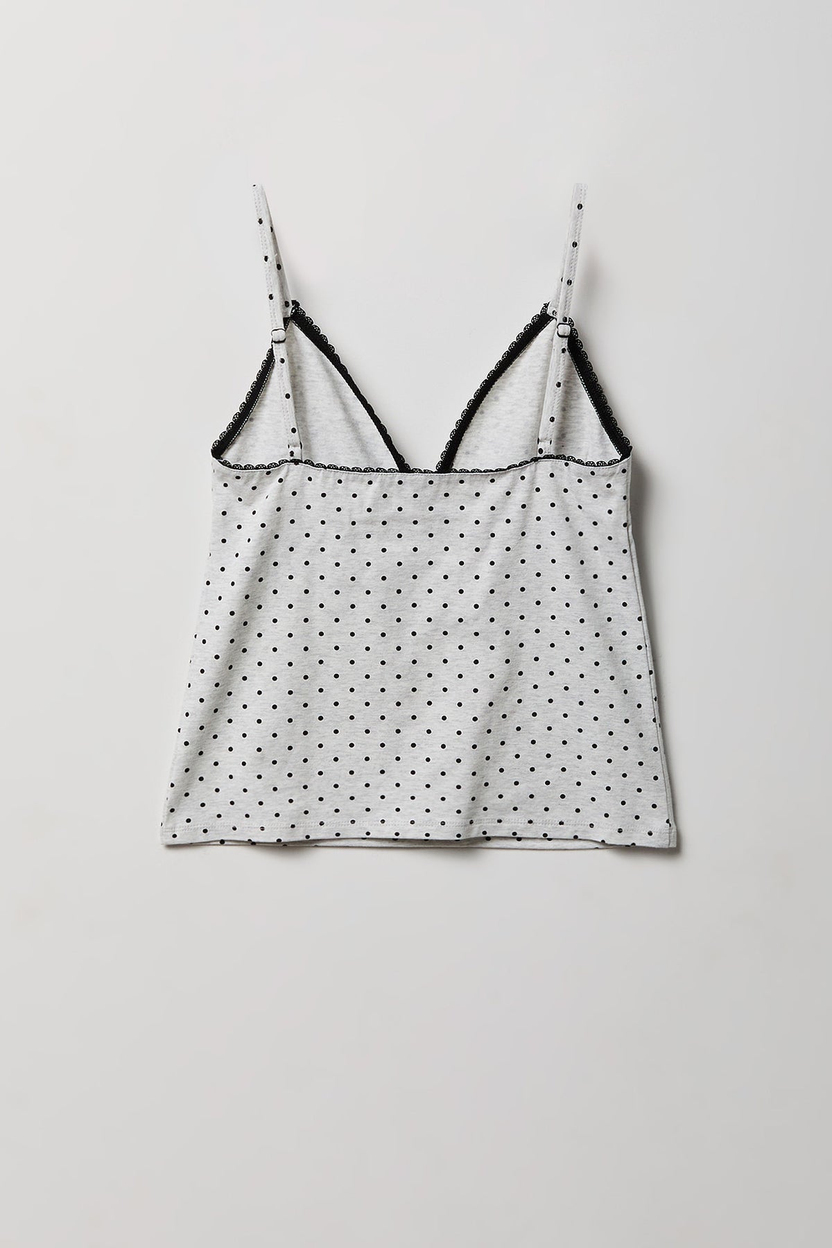 Alt View 2. Babydoll Tank & Boy Short Set - Heather Grey