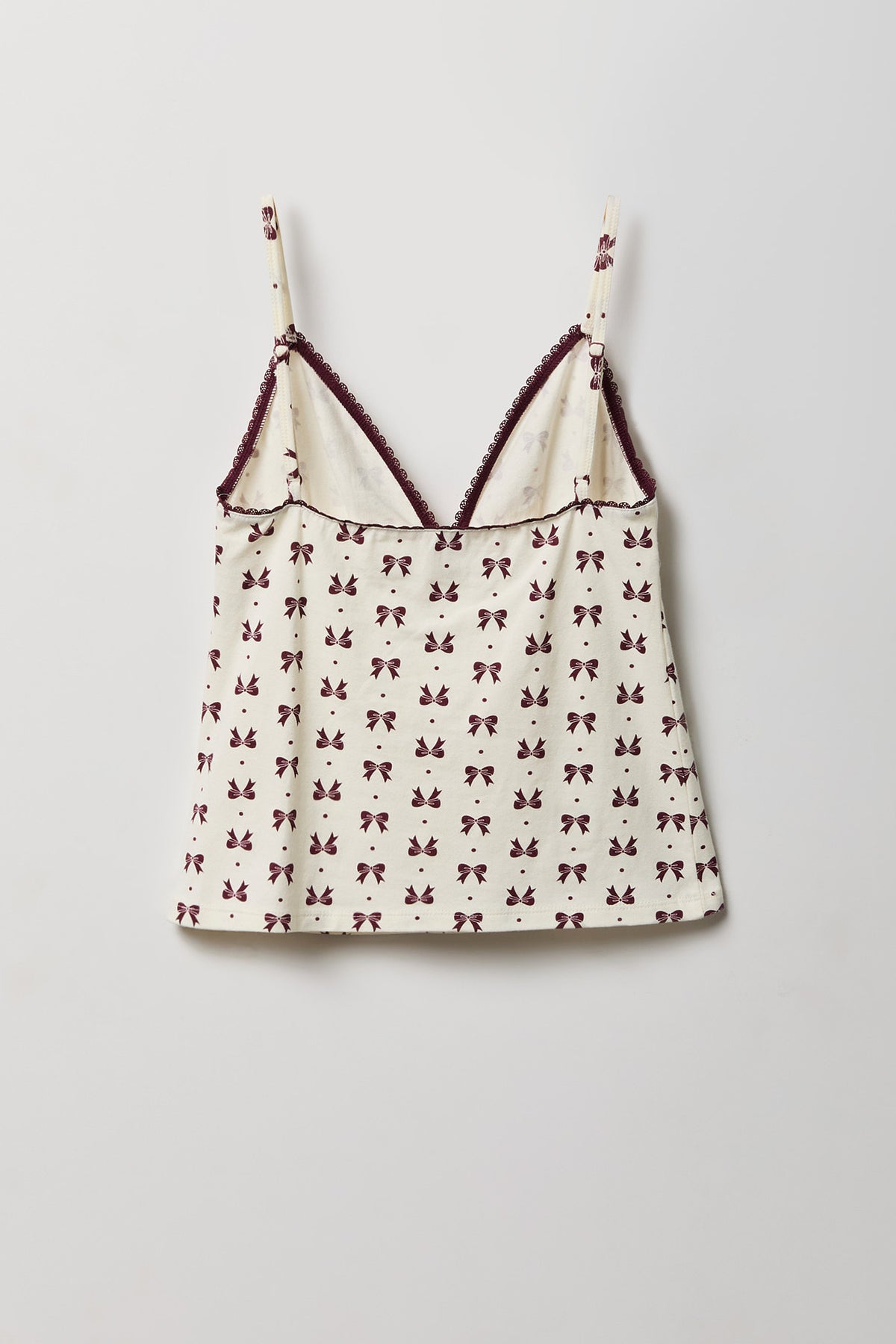 Alt View 2. Babydoll Tank & Boy Short Set - Ivory