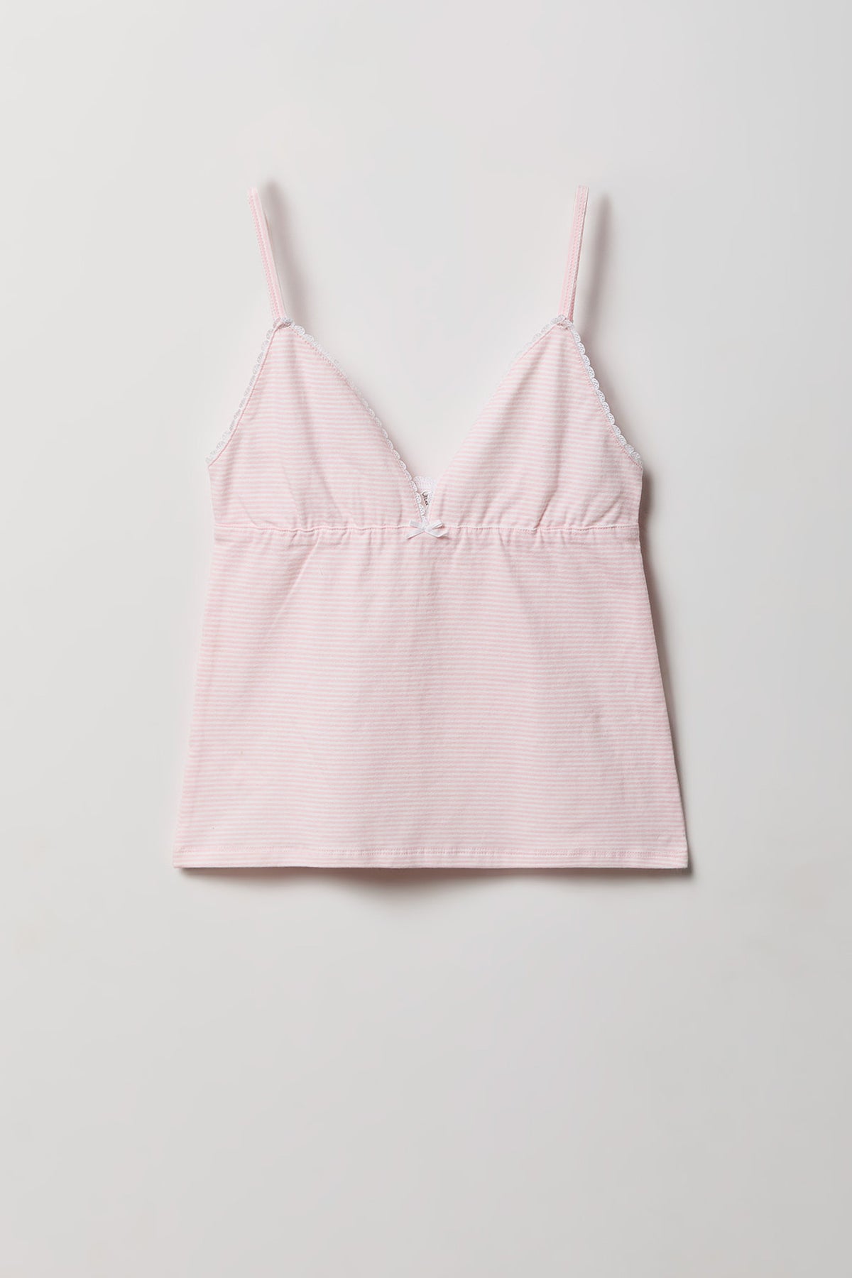Babydoll Tank & Boy Short Set - Light Pink
