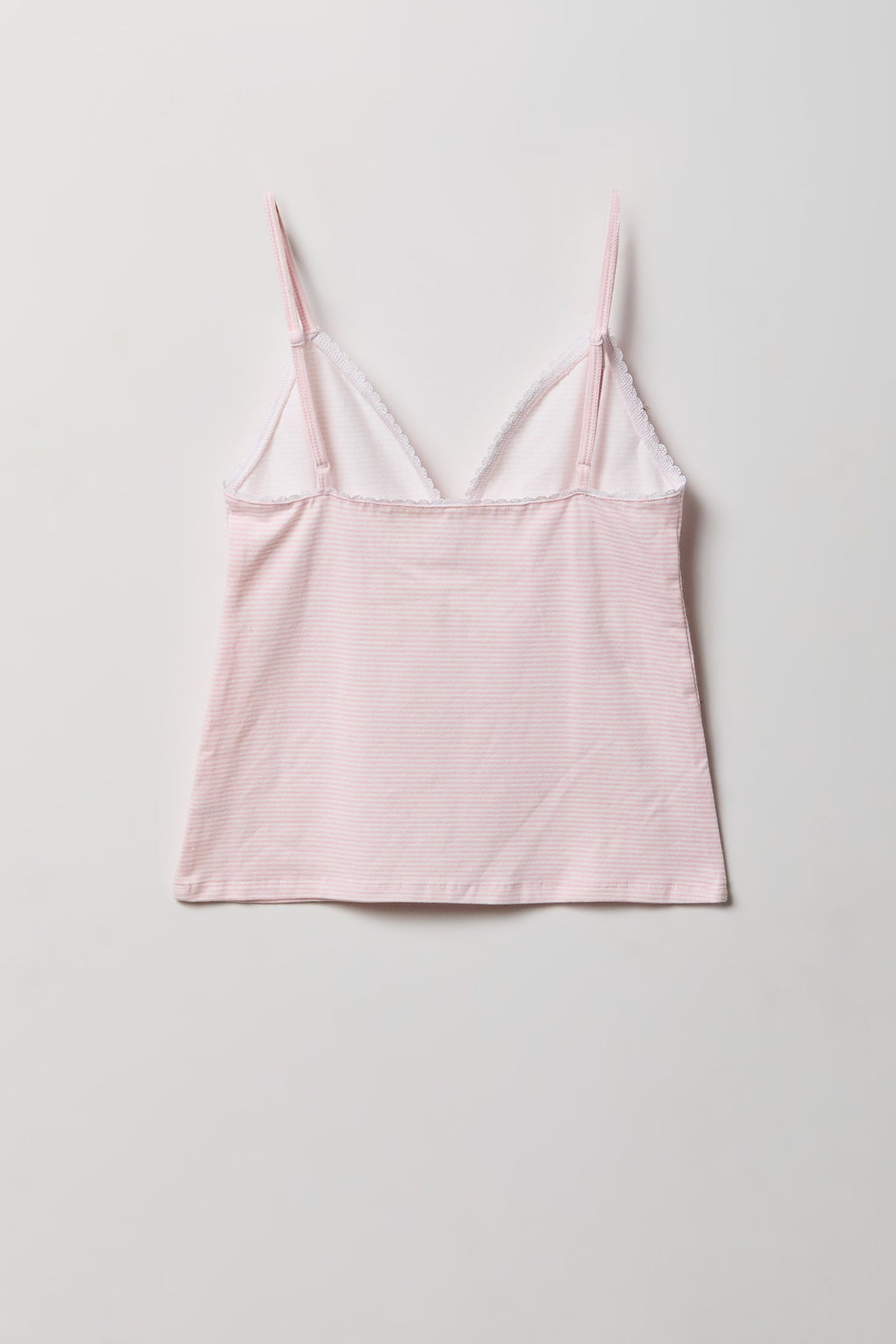 Alt View 2. Babydoll Tank & Boy Short Set - Light Pink