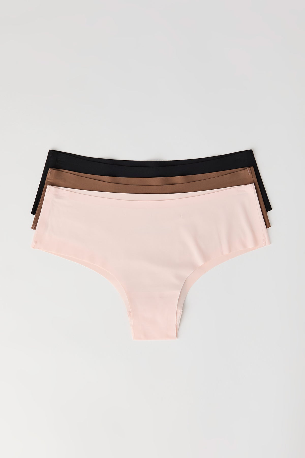 Alt View 4. No-Show Cheeky Panty (3 Pack) - Light Pink