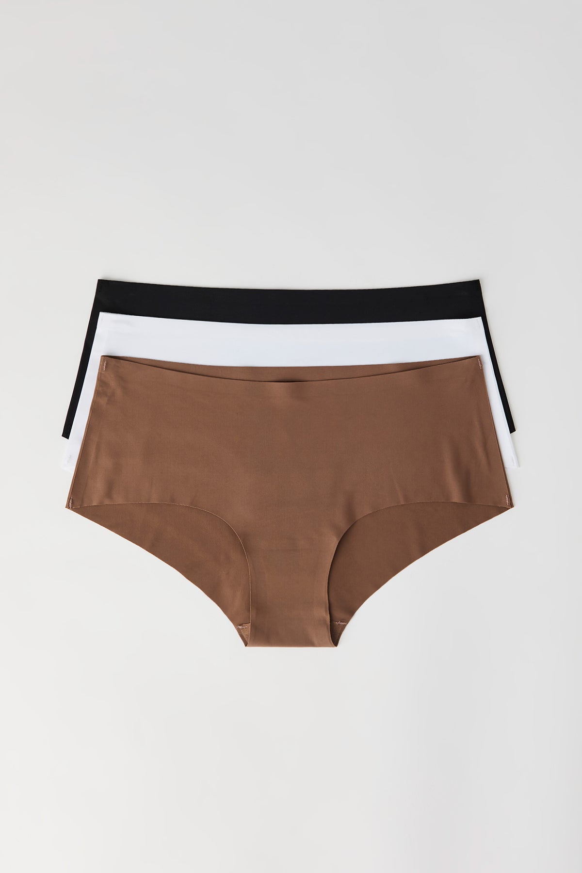 Alt View 4. No-Show Hipster Panty (3 Pack) - Tan