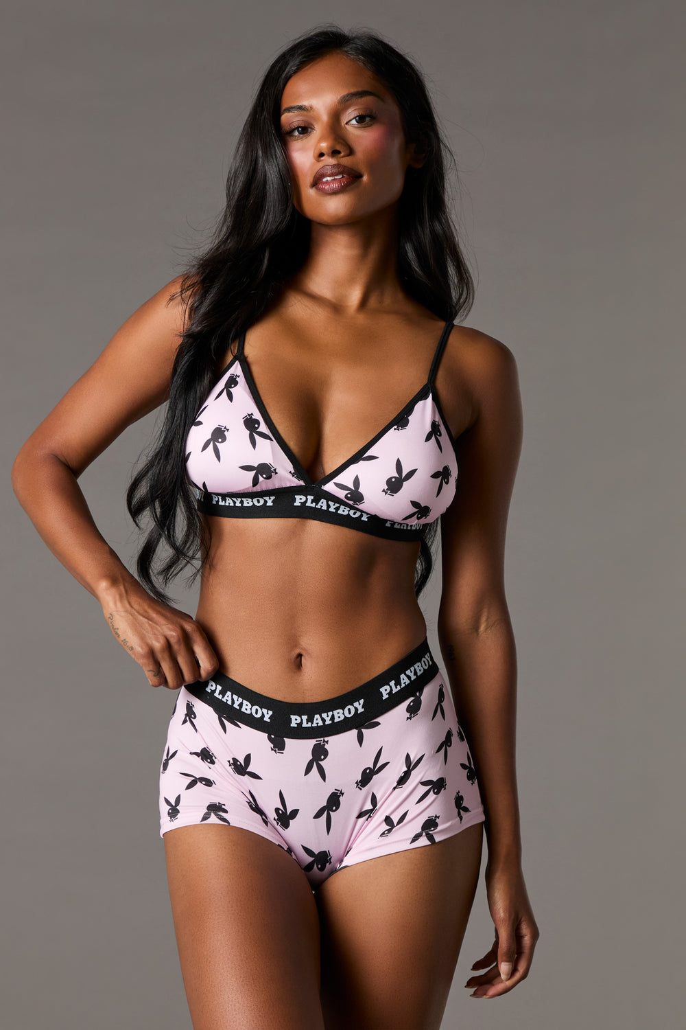 Playboy Sport Bra & Short 2 Piece Set Playboy Sport Bra & Short 2 Piece Set 1