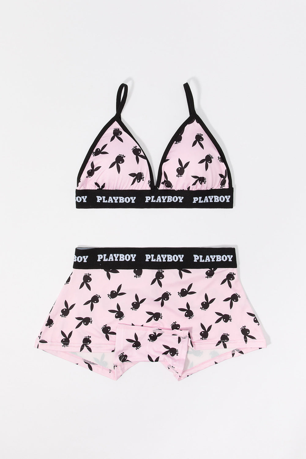 Playboy Sport Bra & Short 2 Piece Set Playboy Sport Bra & Short 2 Piece Set 4