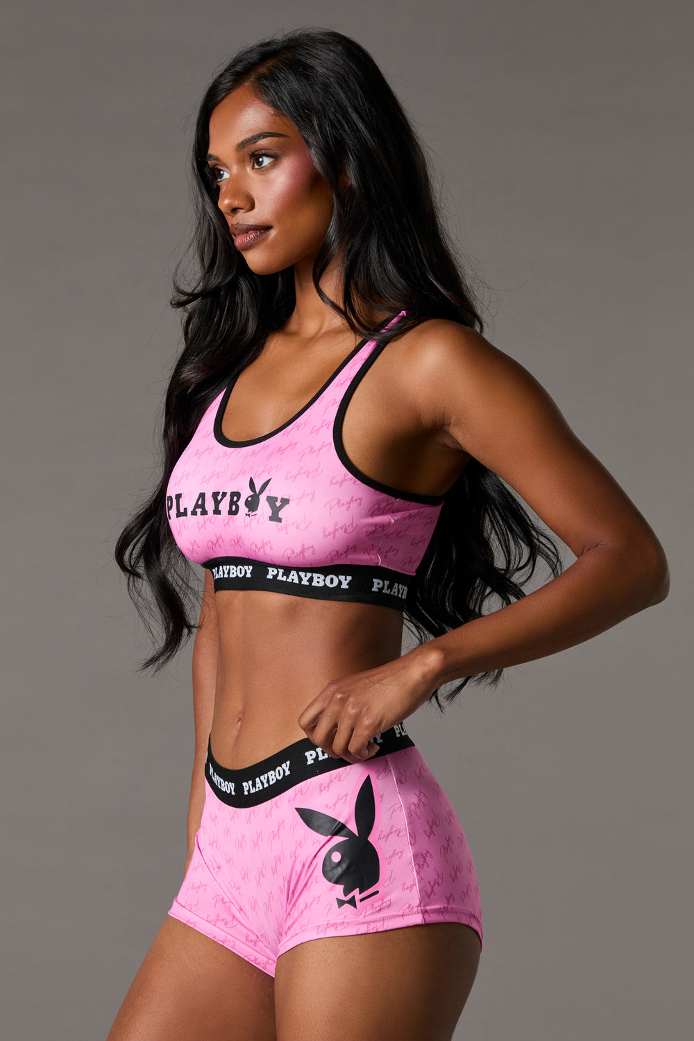 Playboy Sport Bra & Short 2 Piece Set Playboy Sport Bra & Short 2 Piece Set 10