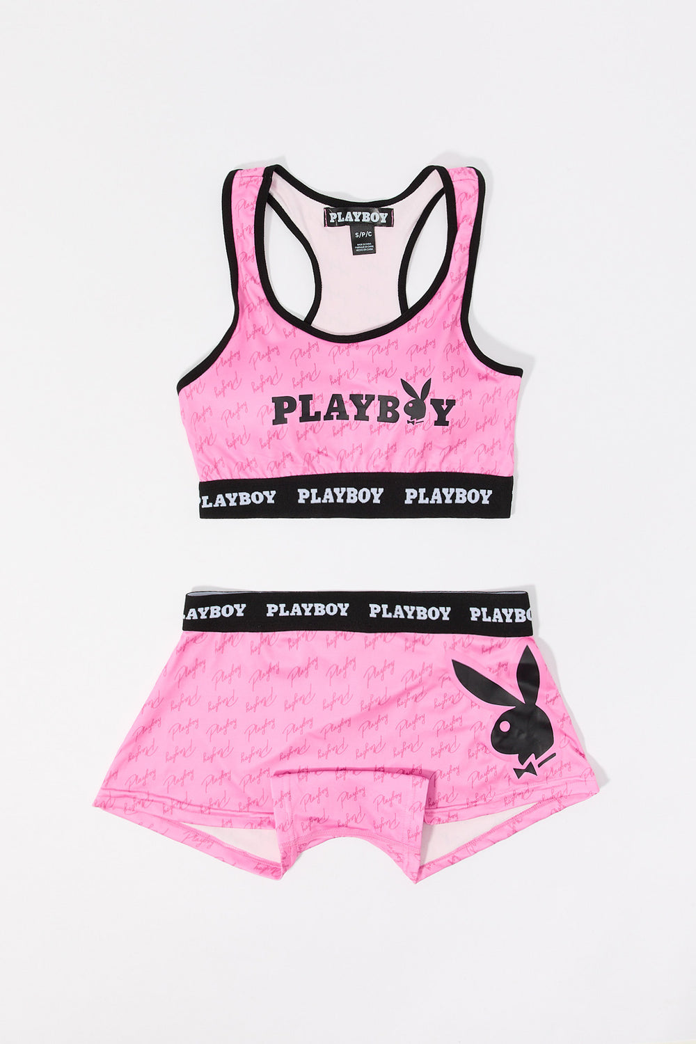 Playboy Sport Bra & Short 2 Piece Set Playboy Sport Bra & Short 2 Piece Set 12