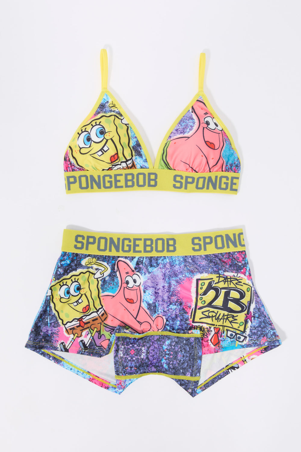 SpongeBob Bra and Short 2 Piece Pajama Set SpongeBob Bra and Short 2 Piece Pajama Set 4