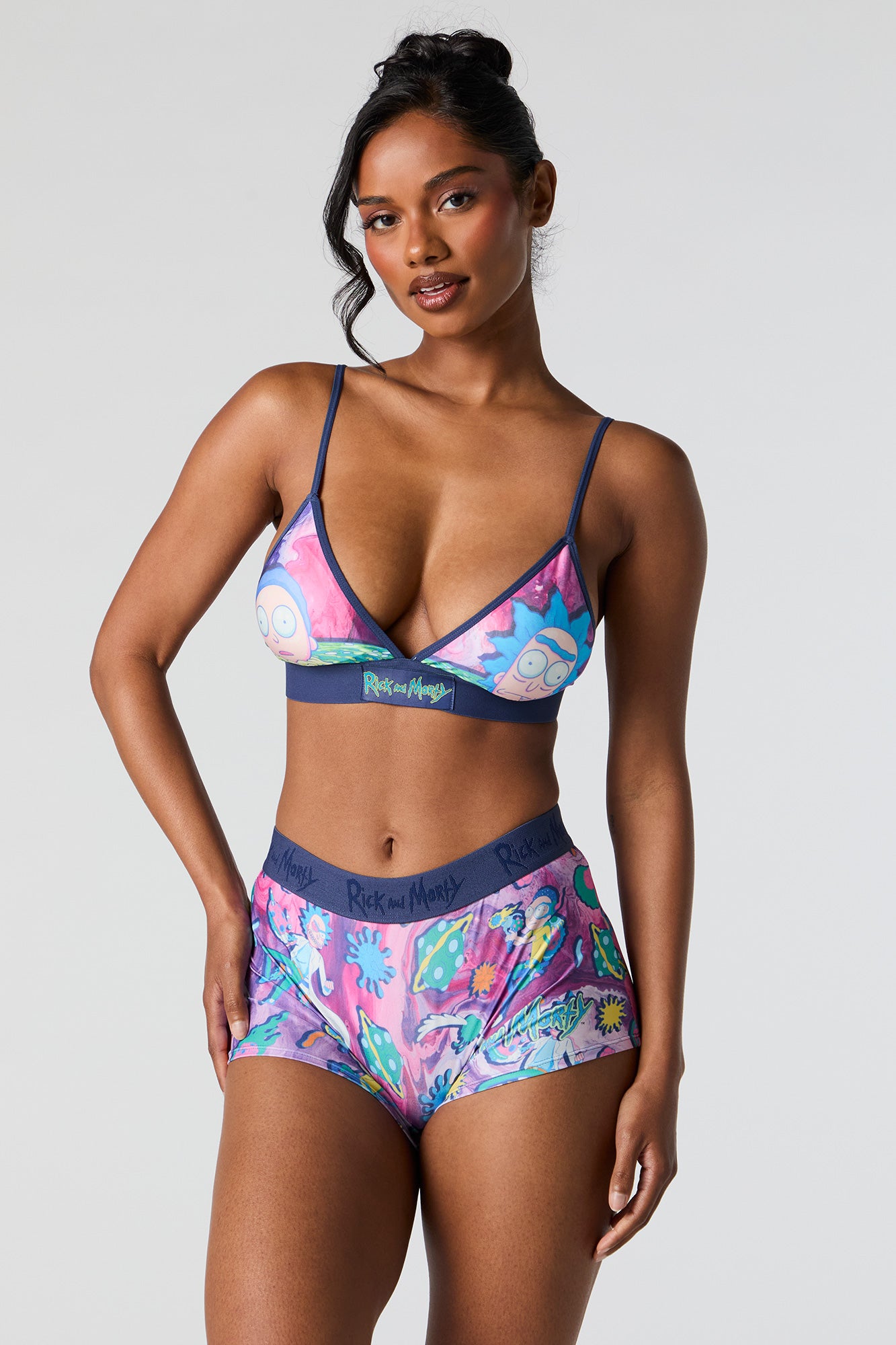 Rick and Morty Bra Short 2 Piece Pajama Set