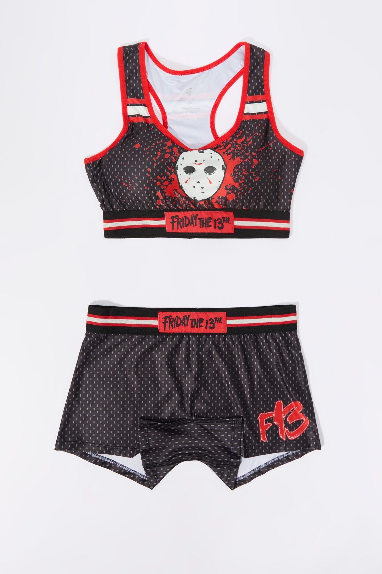 Friday the 13th Bra and Boy Short 2 Piece Set