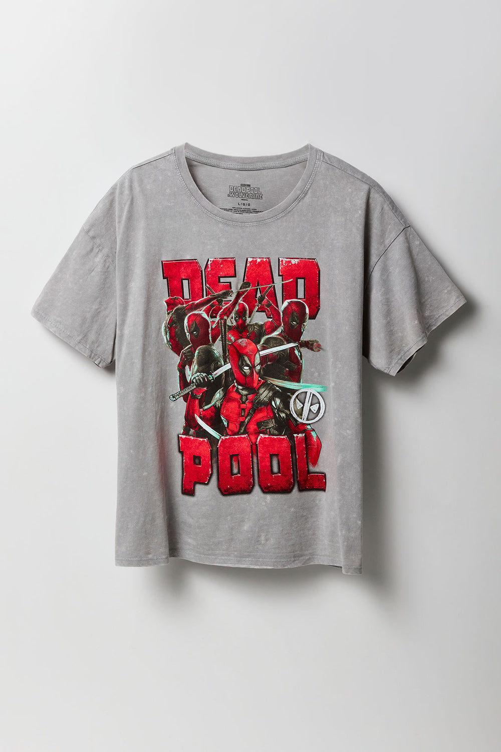 Deadpool Graphic Washed Boyfriend T-Shirt Deadpool Graphic Washed Boyfriend T-Shirt 4